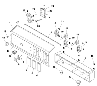 Control Panel (80104348) Diagram and Parts List for 030798A-00  Briggs and Stratton Generator